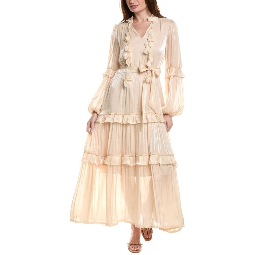 Beulah Womens  Long Sleeve Midi Dress, White